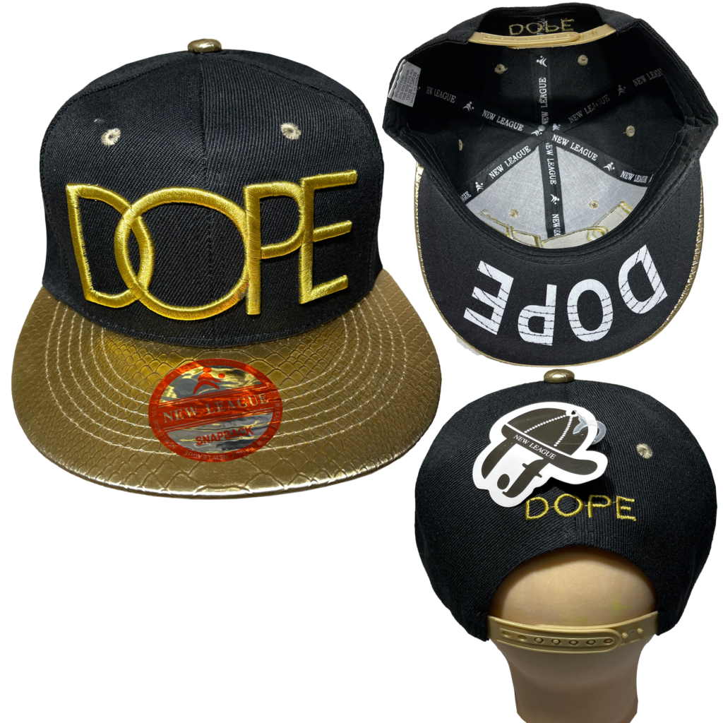 DOPE Embroidered Hip Hop Snapback Cap Adjustable Flat Brim Baseball ...